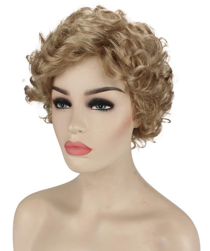 Honey Blonde pixie style wigs