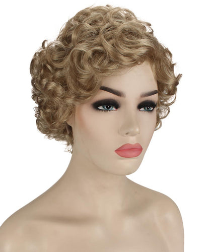 Honey Blonde pixie style wigs