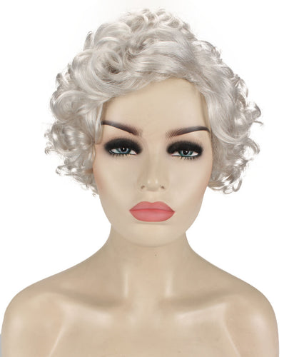 Silver Grey pixie style wigs