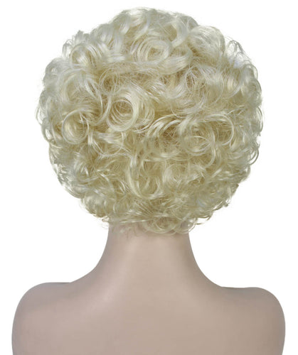 Platinum Blonde pixie style wigs
