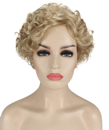 Light Blonde pixie style wigs