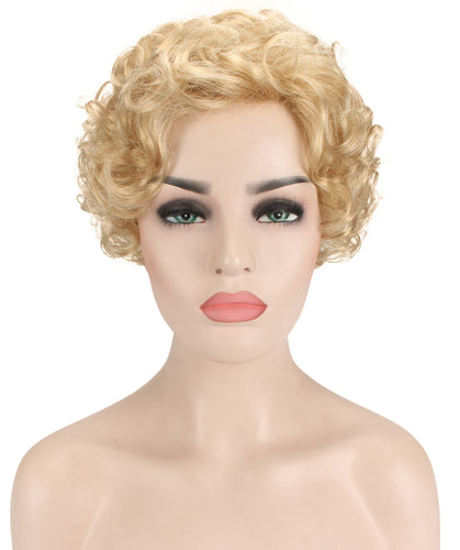 Strawberry Blonde pixie style wigs