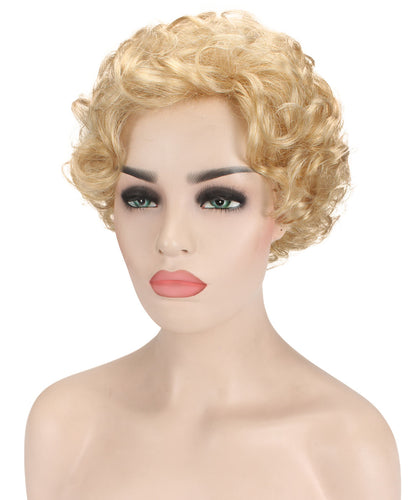 Strawberry Blonde pixie style wigs