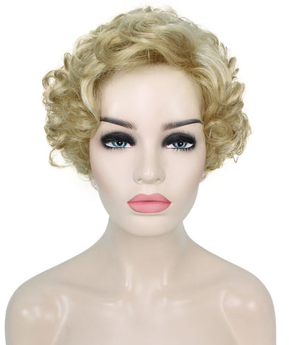 Champaign Blonde pixie style wigs