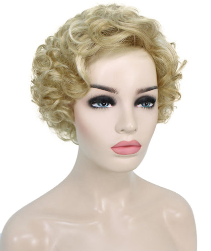 Champaign Blonde pixie style wigs