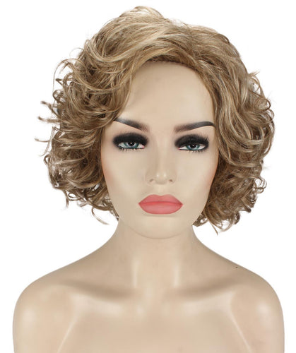 Ash Blonde Curly Asymmetrical Hairstyles