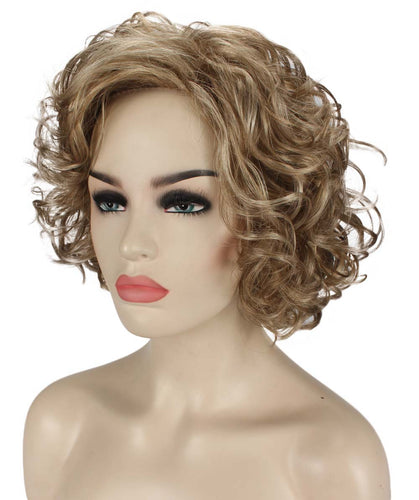 Ash Blonde Curly Asymmetrical Hairstyles