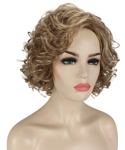 Ash Blonde Curly Asymmetrical Hairstyles