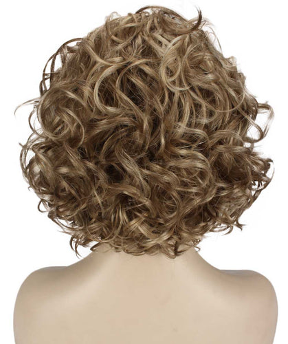 Ash Blonde Curly Asymmetrical Hairstyles