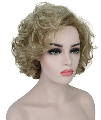 Honey Blonde Curly Asymmetrical Hairstyles