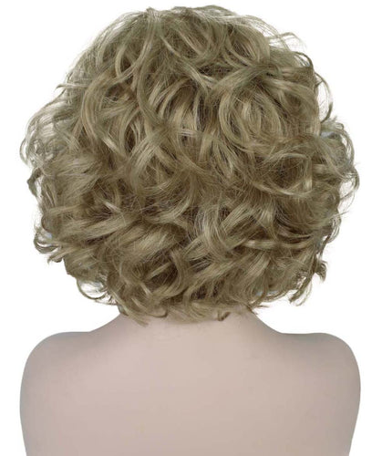 Honey Blonde Curly Asymmetrical Hairstyles