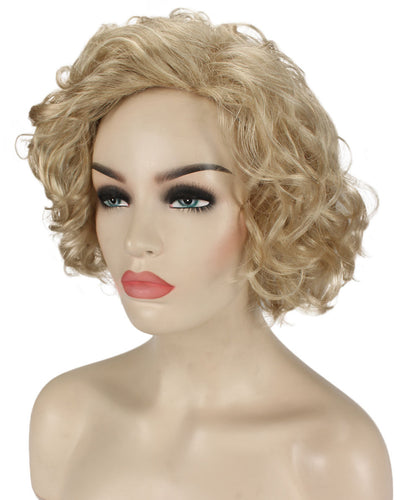 Light Blonde Curly Asymmetrical Hairstyles