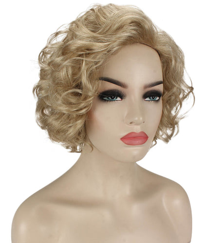 Light Blonde Curly Asymmetrical Hairstyles