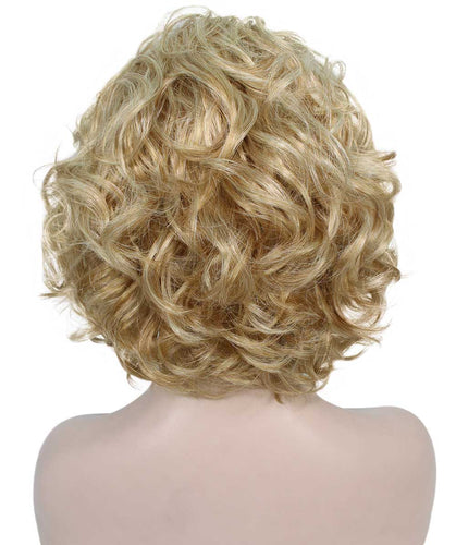 Strawberry Blonde Curly Asymmetrical Hairstyles