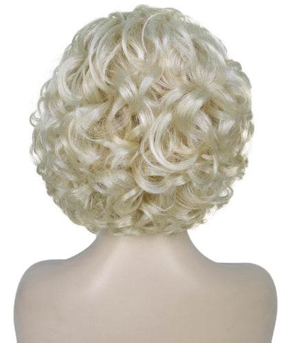 Platinum Blonde Messy bob wig