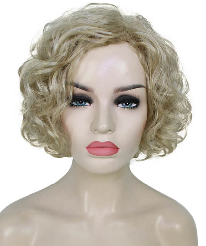 Light Blonde Messy bob wig