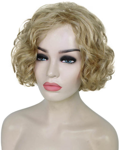 Champaign Blonde Messy bob wig