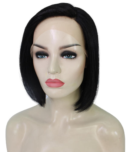 side part frontal wig straight