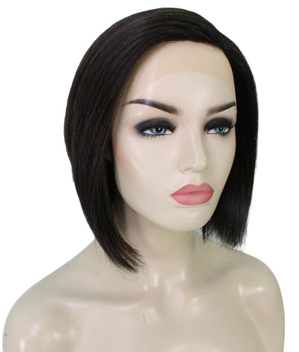 side part frontal wig straight