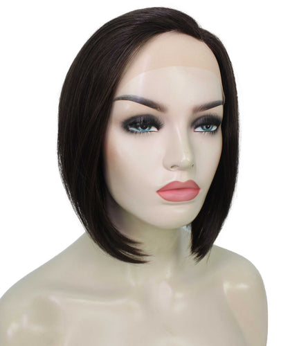 side part frontal wig straight