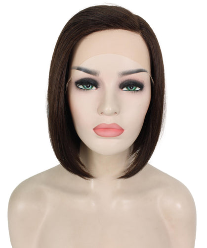 side part frontal wig straight