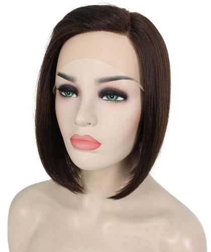 side part frontal wig straight