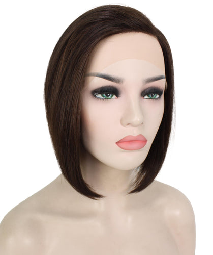 side part frontal wig straight