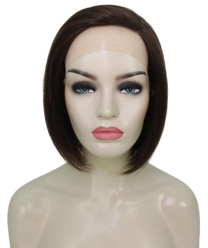 side part frontal wig straight