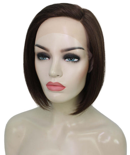 side part frontal wig straight