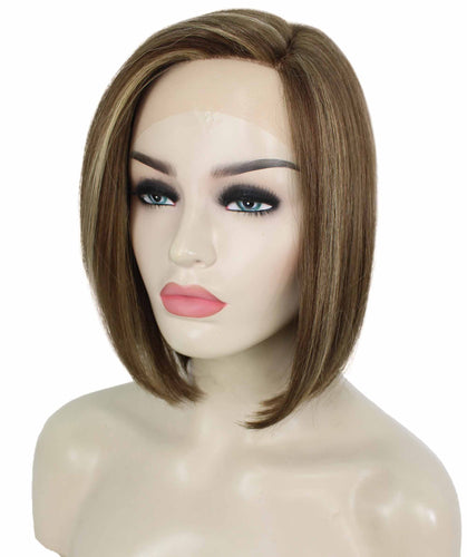 side part frontal wig straight