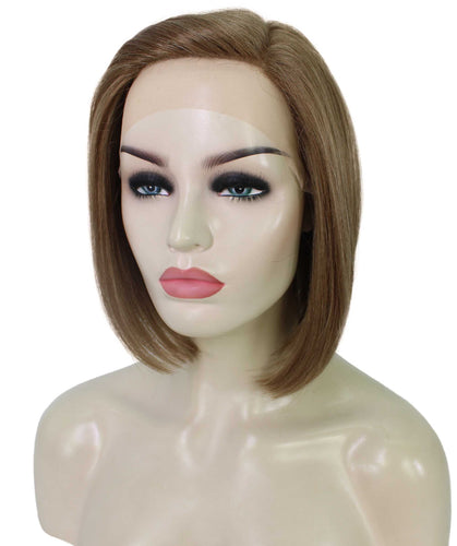 side part frontal wig straight