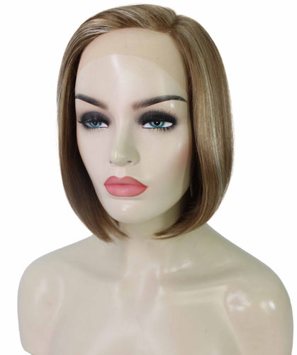 side part frontal wig straight