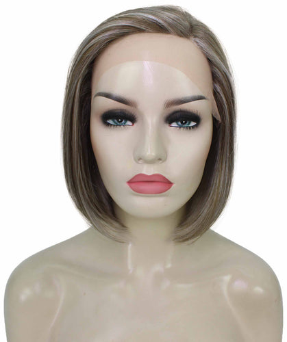 side part frontal wig straight