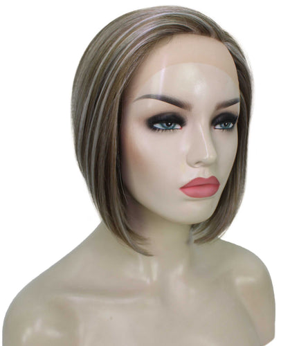 side part frontal wig straight