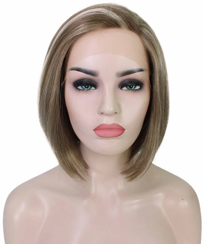 side part frontal wig straight