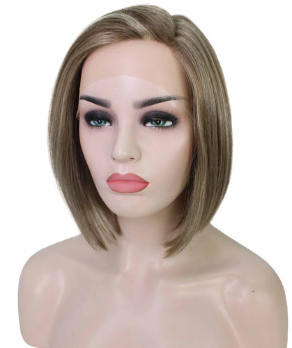 side part frontal wig straight