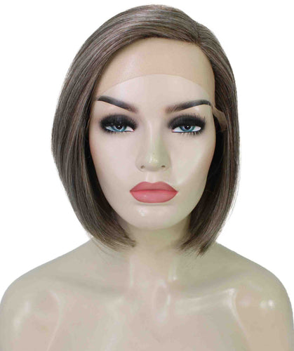 side part frontal wig straight