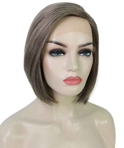 side part frontal wig straight