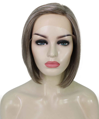 side part frontal wig straight