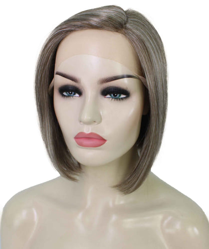 side part frontal wig straight