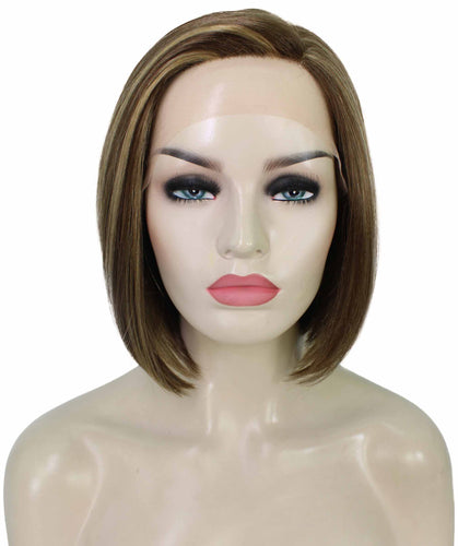 side part frontal wig straight