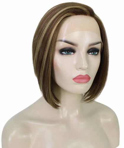 side part frontal wig straight