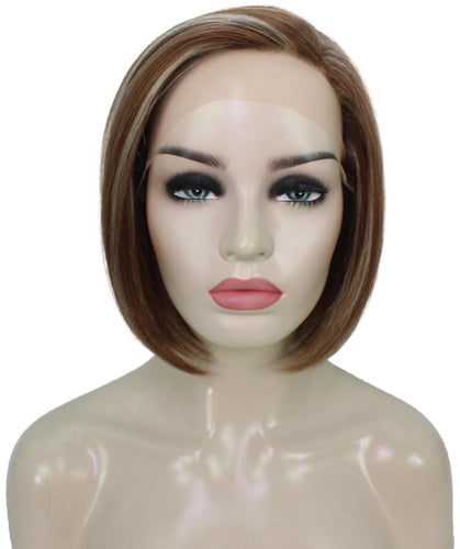 side part frontal wig straight