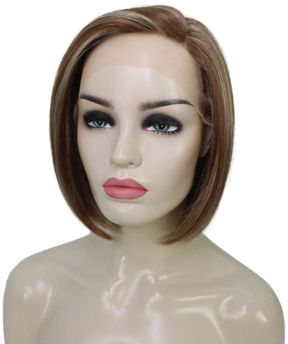side part frontal wig straight