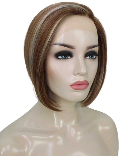 side part frontal wig straight