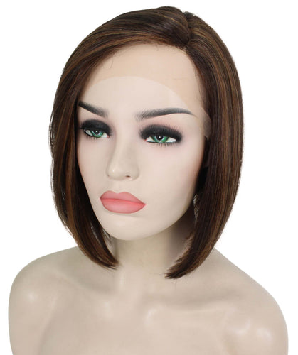 side part frontal wig straight