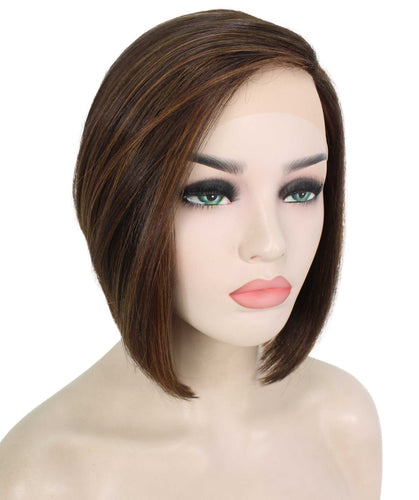 side part frontal wig straight