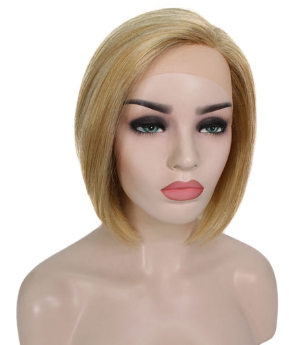 side part frontal wig straight