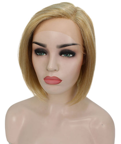 side part frontal wig straight