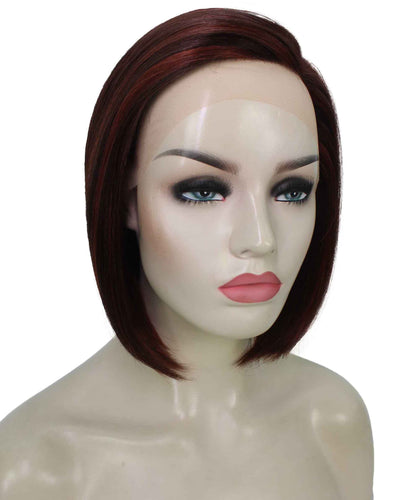 side part frontal wig straight